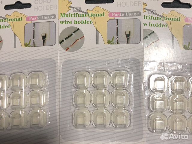 Крючки для герлянд и проводов 9 штук набор