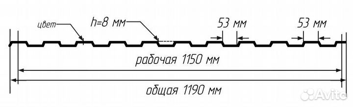 Профнастил для забора
