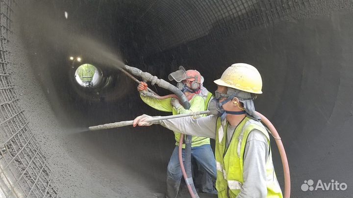 Торкретирование бетона