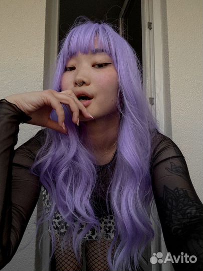 Парик фиолетовый