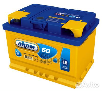 Акб 6ст-60 60Ah 590A - обратная 242x175x175