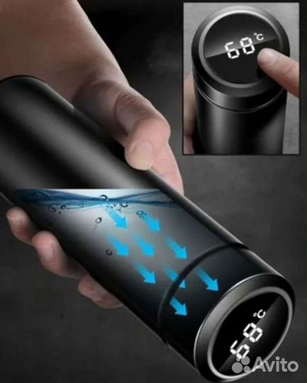 Умный термос с датчиком температуры