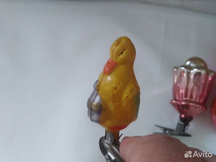 Елочные игрушки СССР на прищепках