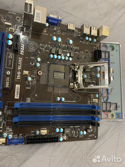 Материнская плата msi zh77a-g41 полурабочая