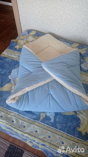 Конверт на выписку для мальчика зимний