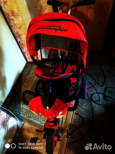 Прогулочная коляска велосипед детская