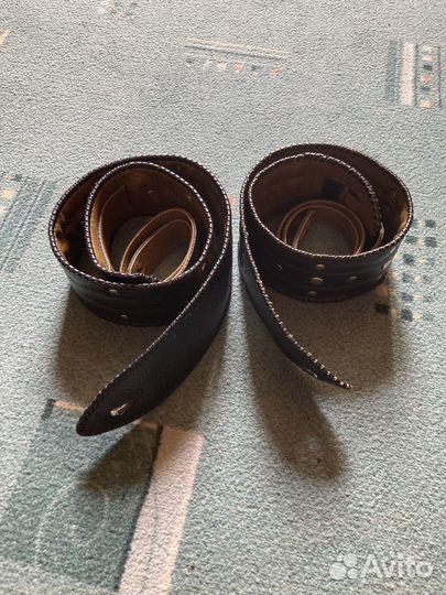 Ремень для гитары кожа