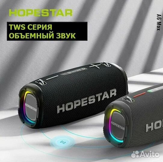 Hopestar A6 max 80 W +микрофон караоке