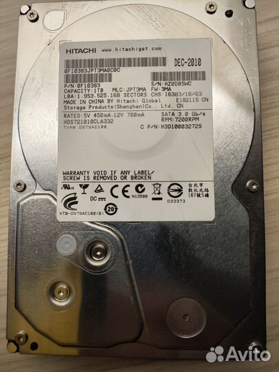 Hdd Hitachi 1 Tb 3.5