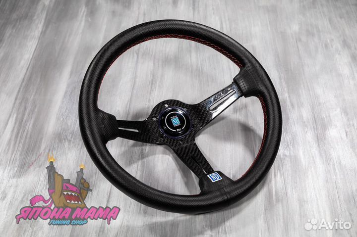 Руль Nardi Carbon карбон из перфорированной кожи