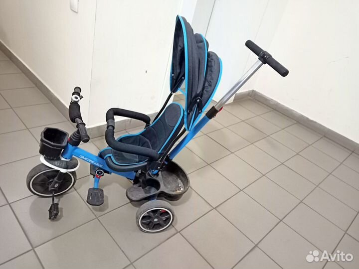 Коляска-велосипед с ручкой