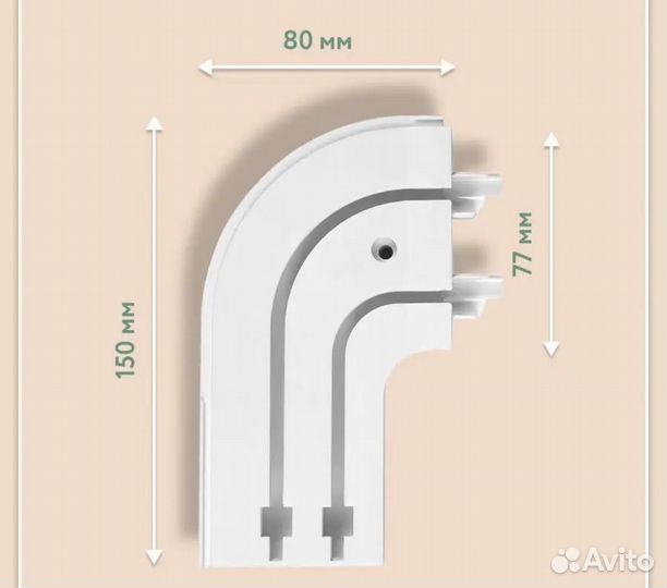 Закругление для двухрядного карниза