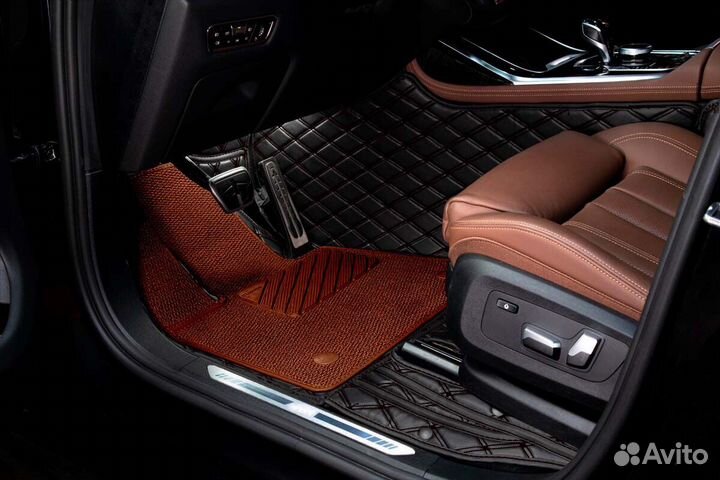 3D Коврики Audi Салон Багажник из Экокожи