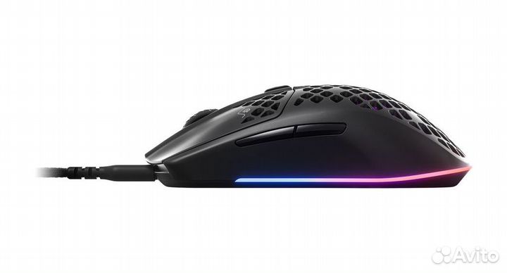 Игровая проводная мышь SteelSeries Aerox 3, черный