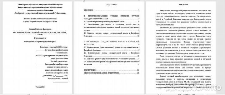 Помощь в оформлении дипломных и курсовых работ
