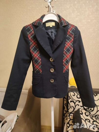 Школьный пиджак синий