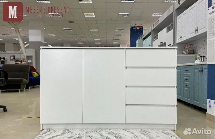 Комод Охта 1600.1 белый