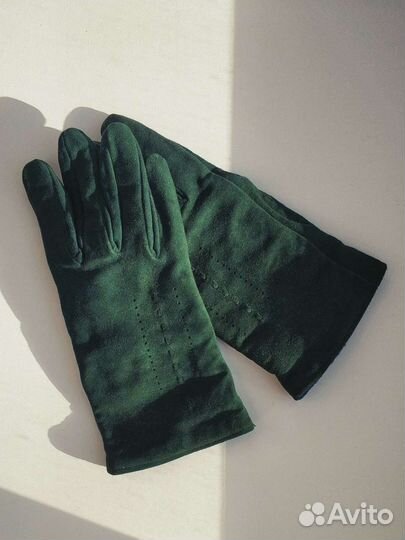 Перчатки женские замшевые новые