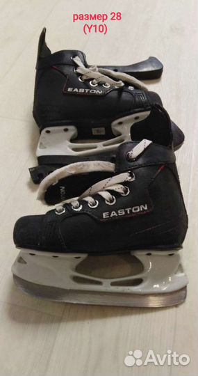 Коньки хоккейные Easton размер Y10 (р.28)