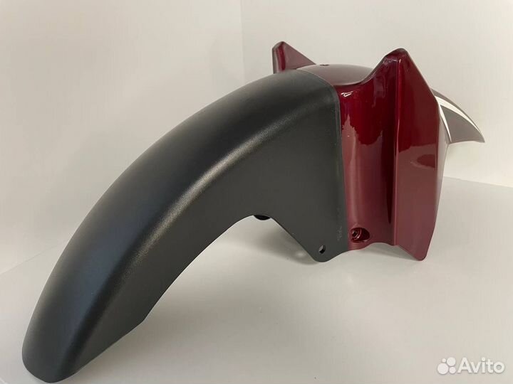 Крыло мопед пластик Бордовое Альфа