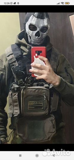 Маска Гоуста из Call of Duty