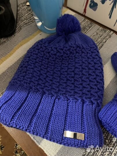 Комплект шапка и варежки adidas