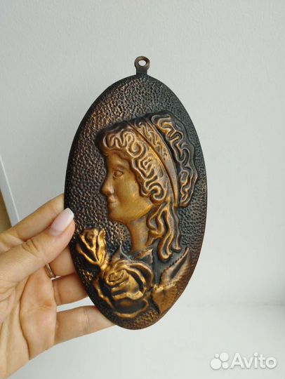 Панно чеканка медная СССР