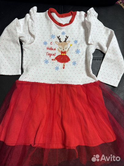 Боди новогодний 80-86 размер