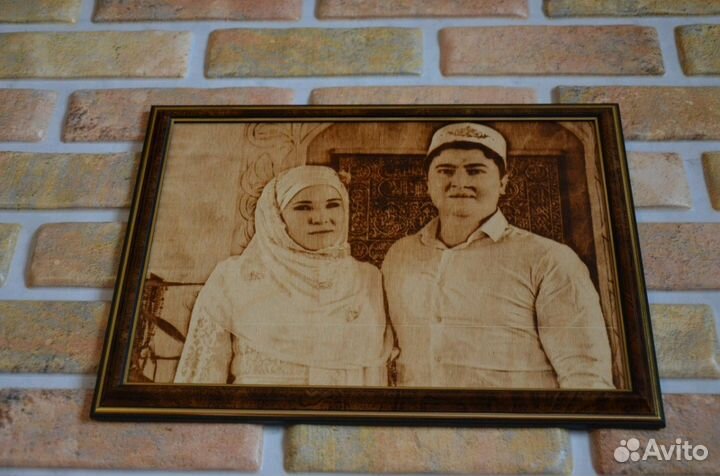 Выжигание портретов на дереве по фото