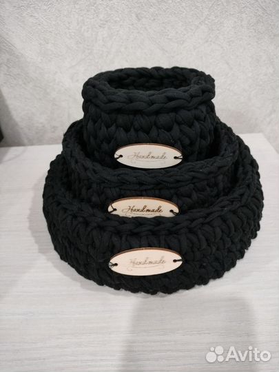 Набор трикотажных корзин