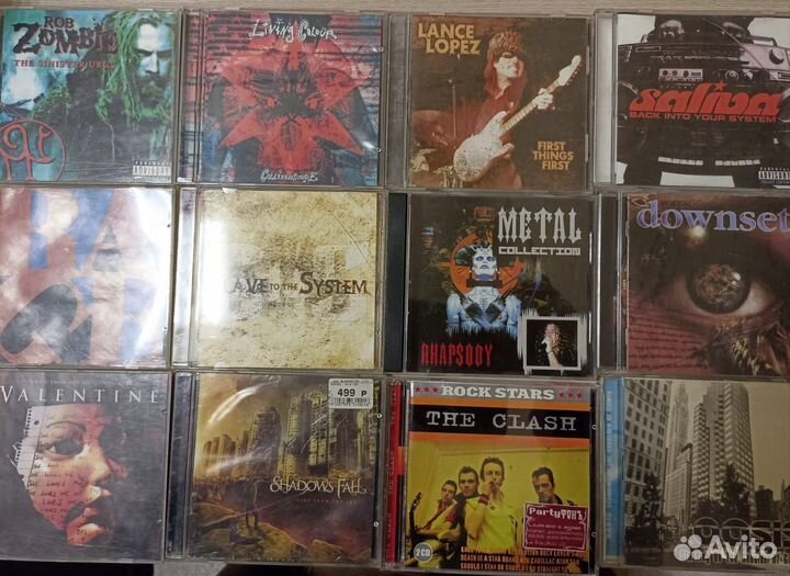 Сд диски с рок-музык. разн. напр.хард-рок, металл