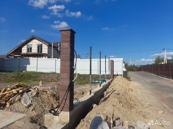 Кованый забор для частного дома