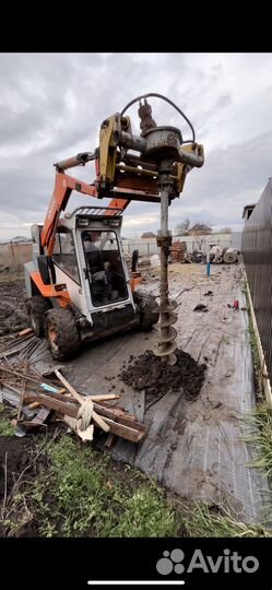 Ямобур, Бобкет, Бурение лунок, Бурение Свай