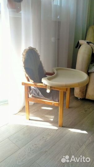 Детский деревянный стульчик + столик