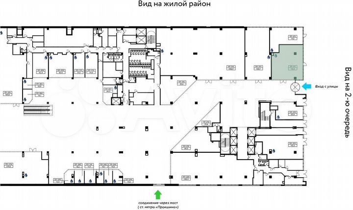 Аренда торговое помещение площадью 116.4 кв.м