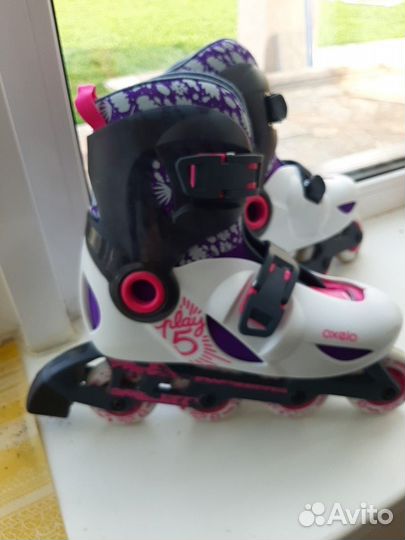 Коньки роликовые размер 32-34(20-21,5)