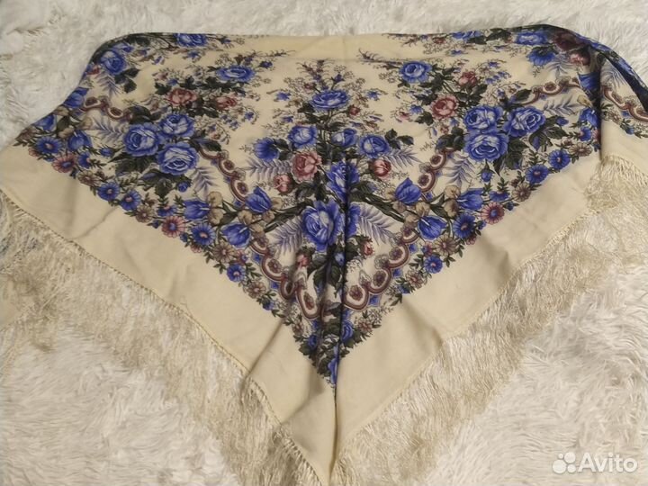 Павловопосадский платок шерсть