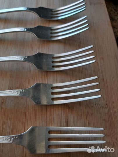 Ложки, вилки, чайные ложки СССР мельхиор