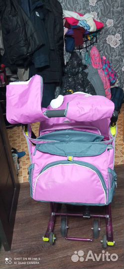 Детские санки коляска ника