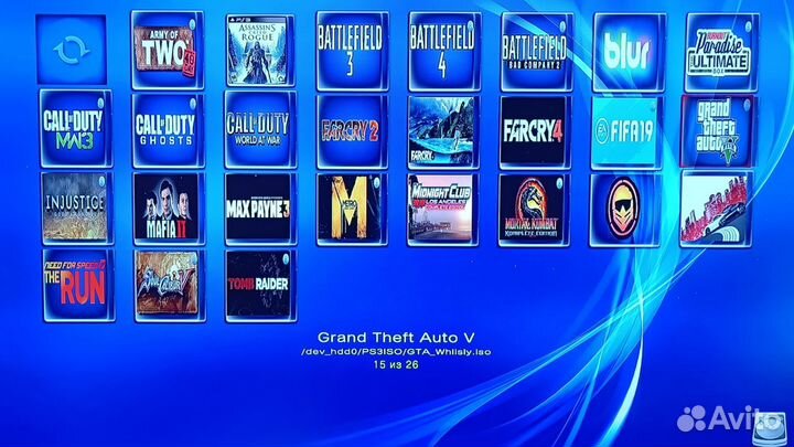 PS3 + прошитая (Бесплатные игры)