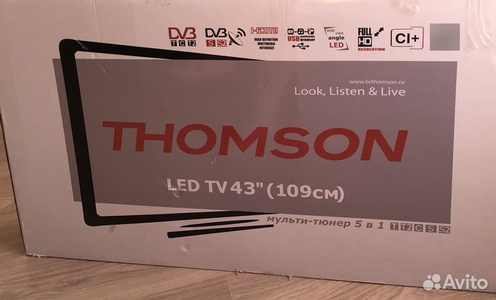 Телевизор thomson LED tv 43 109 см