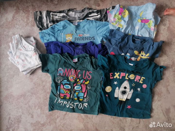 Детские вещи пакетом на мальчика 80 86