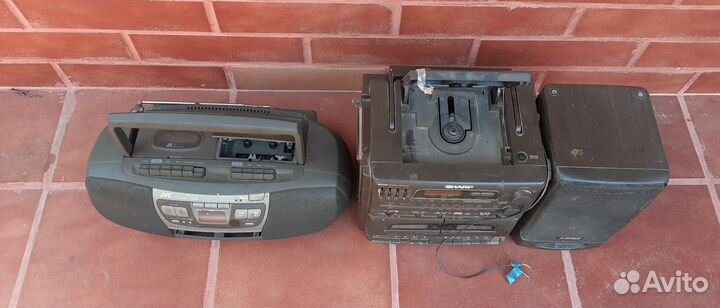 Магнитофон кассетный JVS, sharp. Цена за 2