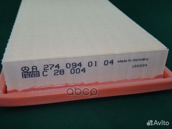 Фильтр воздушный A2740940104 mercedes-benz