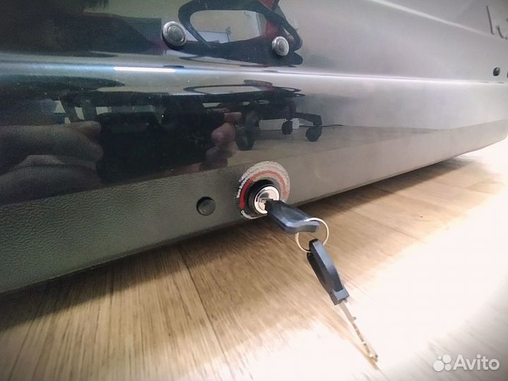 Бокс на крышу 450л Черный