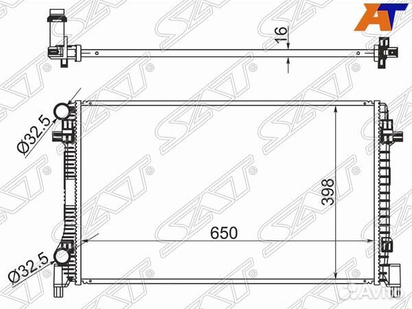 Радиатор volkswagen passat