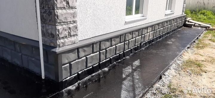 Цокольные фасадные панели 