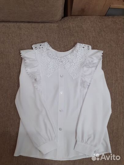 Блузка школьная 128