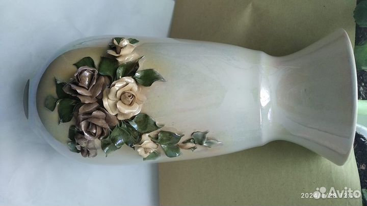 Ваза, цветное стекло ЧССР