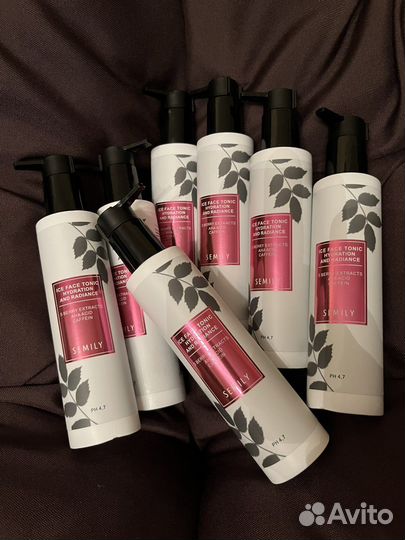 Тоник для лица увлажняющий очищающий с кислотами